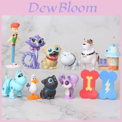 Puppy Dog Pals Bingo Rolly Skateboards Actionfiguren-Spielzeug, 12-teiliges Puppen-Set für Kinder, Weihnachtsgeschenk