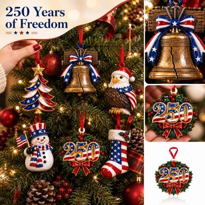 US 0th Anniversary Commemorative Hanging Ornament, Patriotic Holiday Decoration for Home