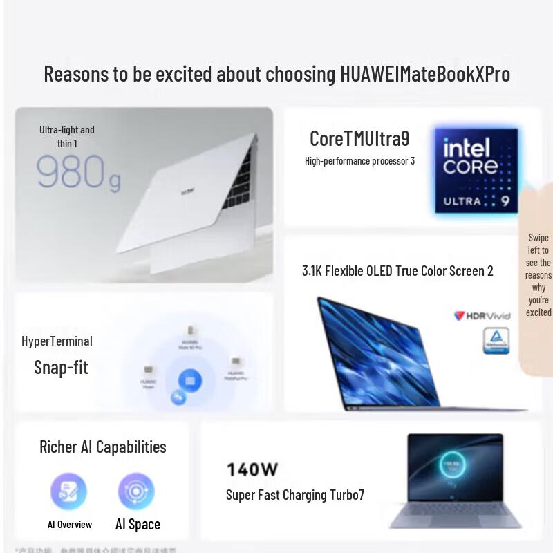HUAWEI MateBook X Pro 2025 Ultra-Thin AI Laptop (CN version)