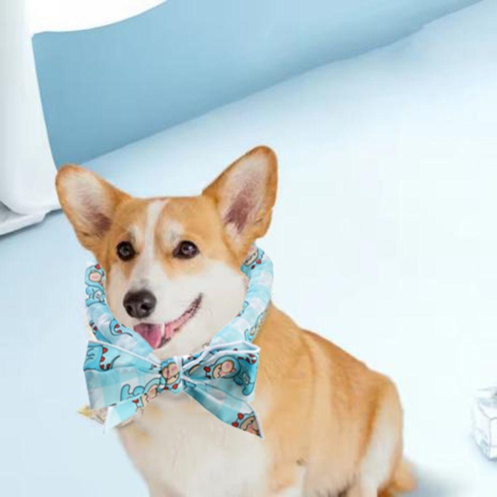 Polyester Fiber Pet Cooling Ice Scarf Absorbent Reusable Pet Cold Triangular Scarf Adjustable Physical Cooling