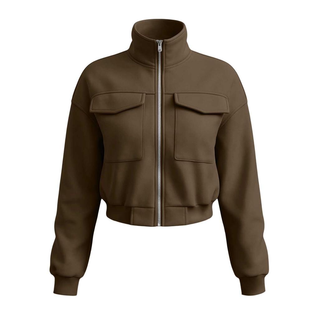 Women's Zip Up Hoodie Loose Fit Long Sleeve Sweatshirt with Pockets Casual Fall Winter Jacket