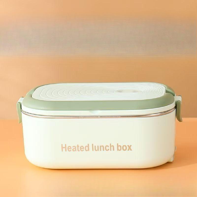 Elektrische Heiz-Lunchbox 304 Edelstahl zum Einstecken Isoliert Behälter für Büro Pendler und Studenten