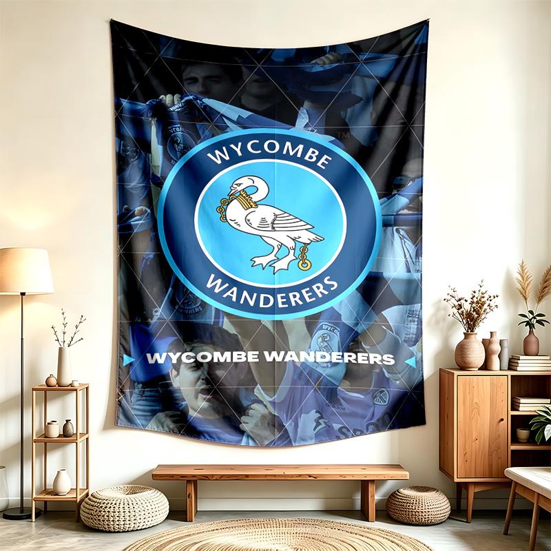 Wycombe Wanderers Football Club (1) Tapestry Suitable For Decorating Homes Dorms And Bedrooms Soft To The Touch And A Perfect Gift For Friends And Fam