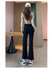 Women's Slimming Black Micro-Flare High-Waisted Jeans - Spring 2025 Petite Collection