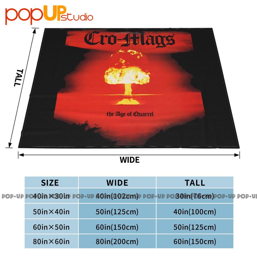 Cro Mags 'The Age Of Quarrel' Ultra-Soft Blanket Quilt Winter Sofa Cover Bed Covers