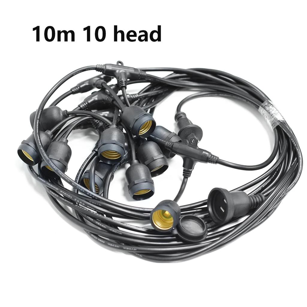10M Patio String Light Outdoor Garland Lights ,220V Connectable Hanging Light for Backyard Porch Balcony Party Decor, E27