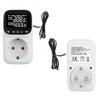 Heating Cooling Thermostat With Timer Switches Digital Temperature Controllers Socket Plugs in Thermostat Outlet