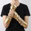 Solid Color Punk Arm Sleeves Metal Buckle Half-arm Sleeve Gloves Dark Gothic Arm Covers Streetwear