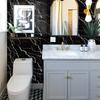 Marble Pattern Glossy Tile Wall Sticker Self-Adhesive Living Room Bathroom Renovation Wall Decoration Waterproof And Moisture-Proof Wallpaper