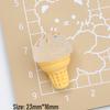 Multicolor Ice Cream Cone Cartoon Resin Ornament DIY Hair Clip Accessories Pack