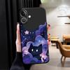 Funda Phone Cover Case for Apple iPhone 17 Pro Max XR XS MAX 15 Pro 7 8 Air 16 13 12 14 11 Black Cat Starry Night
