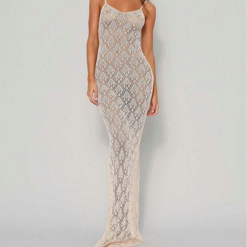 Easiest for Match Export 2023 Fashion Winter New Fashion Sexy Wind Cut Out Slim-Fit Figure Flattering Long Dress Dress Female