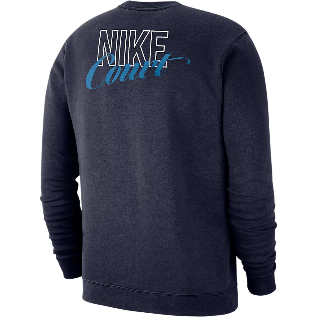 Nike Crew Neck Logo Long Sleeve Sweatshirt Men Sweatshirt Navy-Blue M33778WB25-NVY