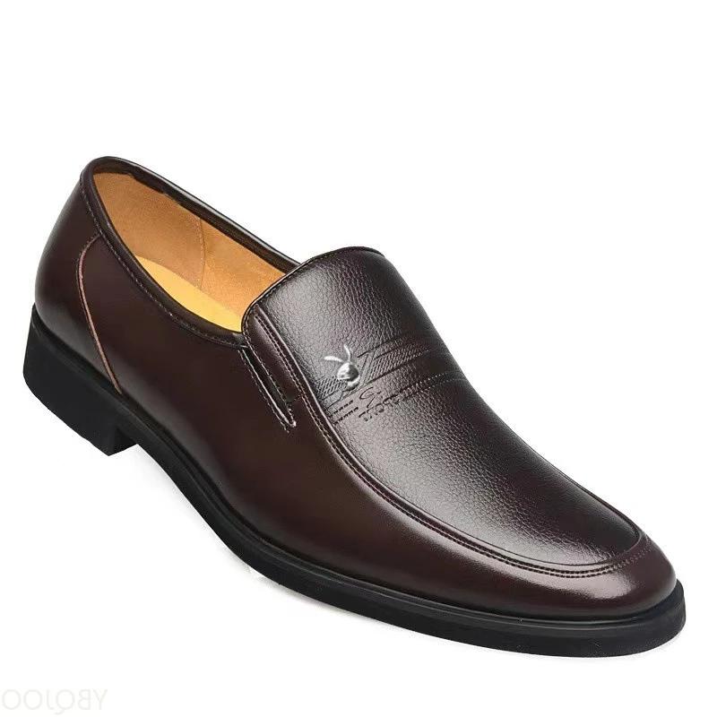 Men's New Business Shoes Casual Comfortable Leather Shoes Fashion Breathable Formal Shoes Anti Slip Versatile Male Loafers Homme
