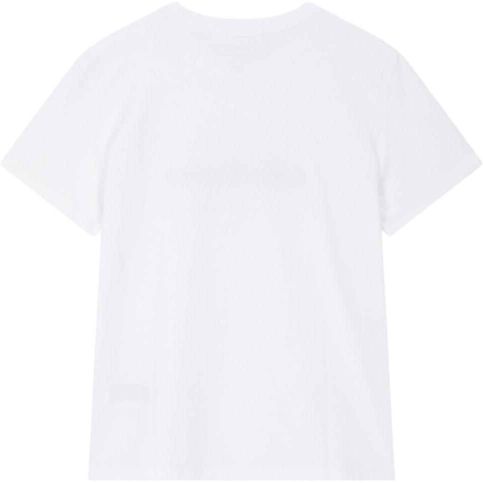 Calvin Klein Jeans Simple Letter Print Round Neck Short Sleeve T-Shirt Women Tops White 40WL259-YAA
