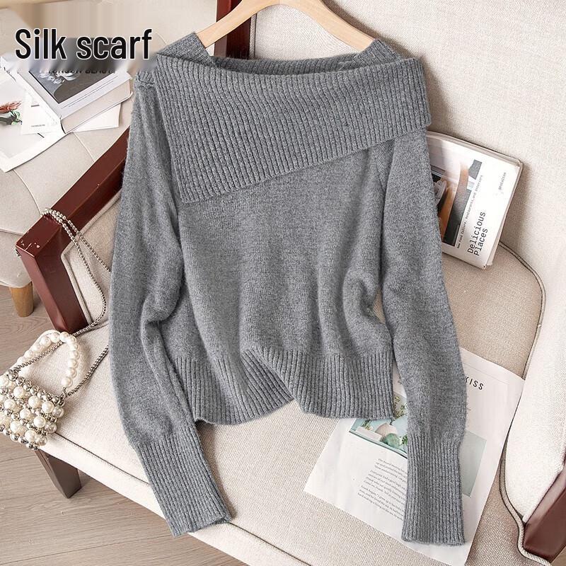

Sibaishi Women s Merino Wool Lapel Knit Sweater XL