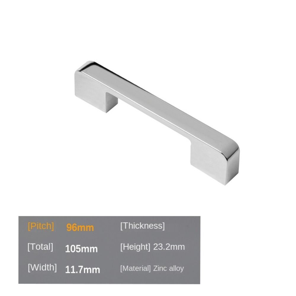 New Zinc Alloy Door Handle 96/128/160 MM Punching Holes Solid Handle Multifunctional Hardware Cabinet Drawer Knobs Cabinet