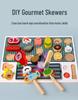 Educational Pretend Play Barbecue Skewer Set for Kindergarten Dollhouses - Enhances Fine Motor Skills