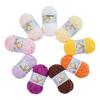 DIY Handcrafted Cute Chenille Snowball Knit Scarf & Crochet Doll Bag