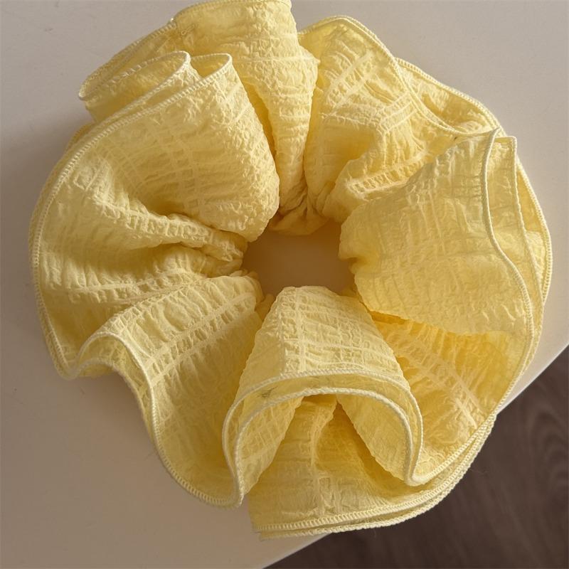 1 Stück Sanfte Spitze Plissiertes Großdarm Haarband Damen Premium Sinn Binden Haar Gummiband Stirnband Extra Große Kopfblume Haarband