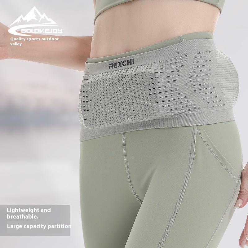 1Pc Seamless Invisible Running Waist Belt Bag Gym Bags Lightweight Invisible Mobile Phone Bags Portable Elastic Run Cycling Bag