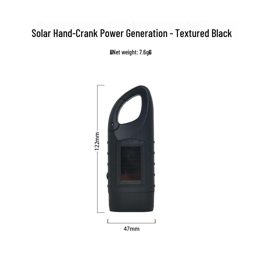 Solar Hand-Crank Multifunctional Camping Emergency Flashlight and Portable Power Generator