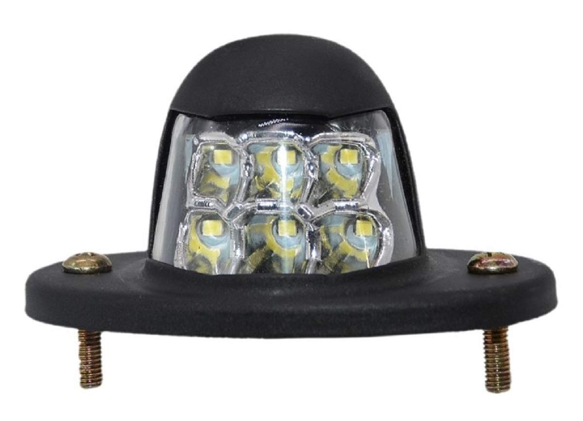 

Mikan 24V 6 LED Подсветка номерного знака Набор из 2 штук Грузовик Прицеп Большое транспортное средство Сельскохозяйственный белый