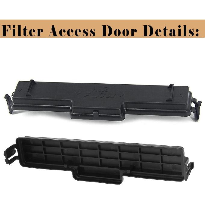 Ram Cabin Air Filter & Filter Access Door Compatible With Dodge Ram 1500 2500 3500 4500 5500 Avenger Caliber Journey Compass Patriot Chrysler 200
