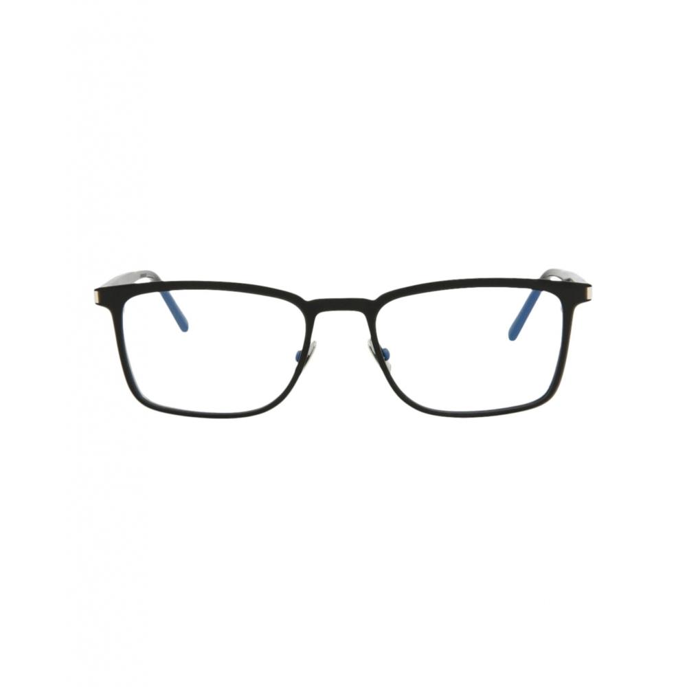

Металлические оптические оправы Saint Laurent Square Frame, черные, черные, прозрачные