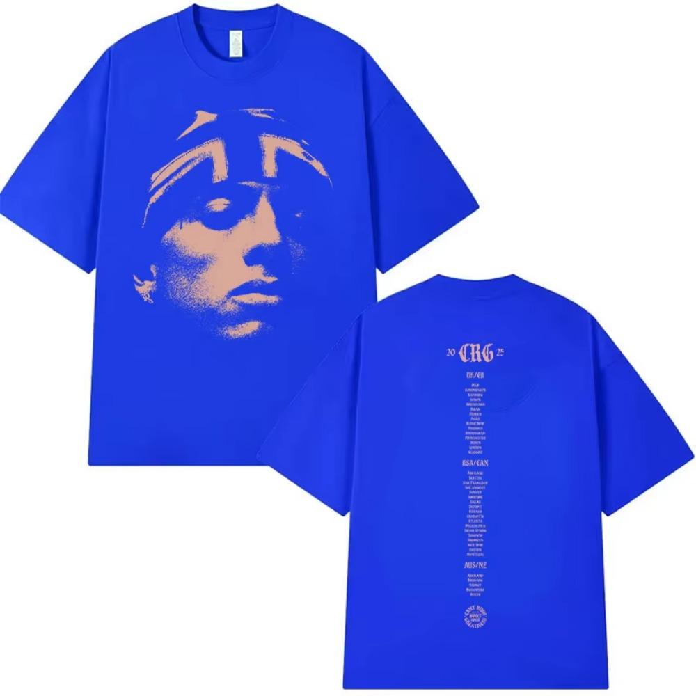 Rapper Central Cee NEMŮŽE USPĚCHAT VELKOLEPOST Turné Album 2025 Merch Tričko Pánské Hip Hop Retro Tričko s krátkým rukávem Streetwear