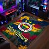 Crystal Velvet Rug Fenerbahçe FC Print Custom Name Text Floor Mat Home Decor