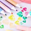 4 buc. Stilouri Highlighter Culori Dopamină Formă de Diamant Calitate Convenabil Stilou pentru Notițe și Desen pentru Student