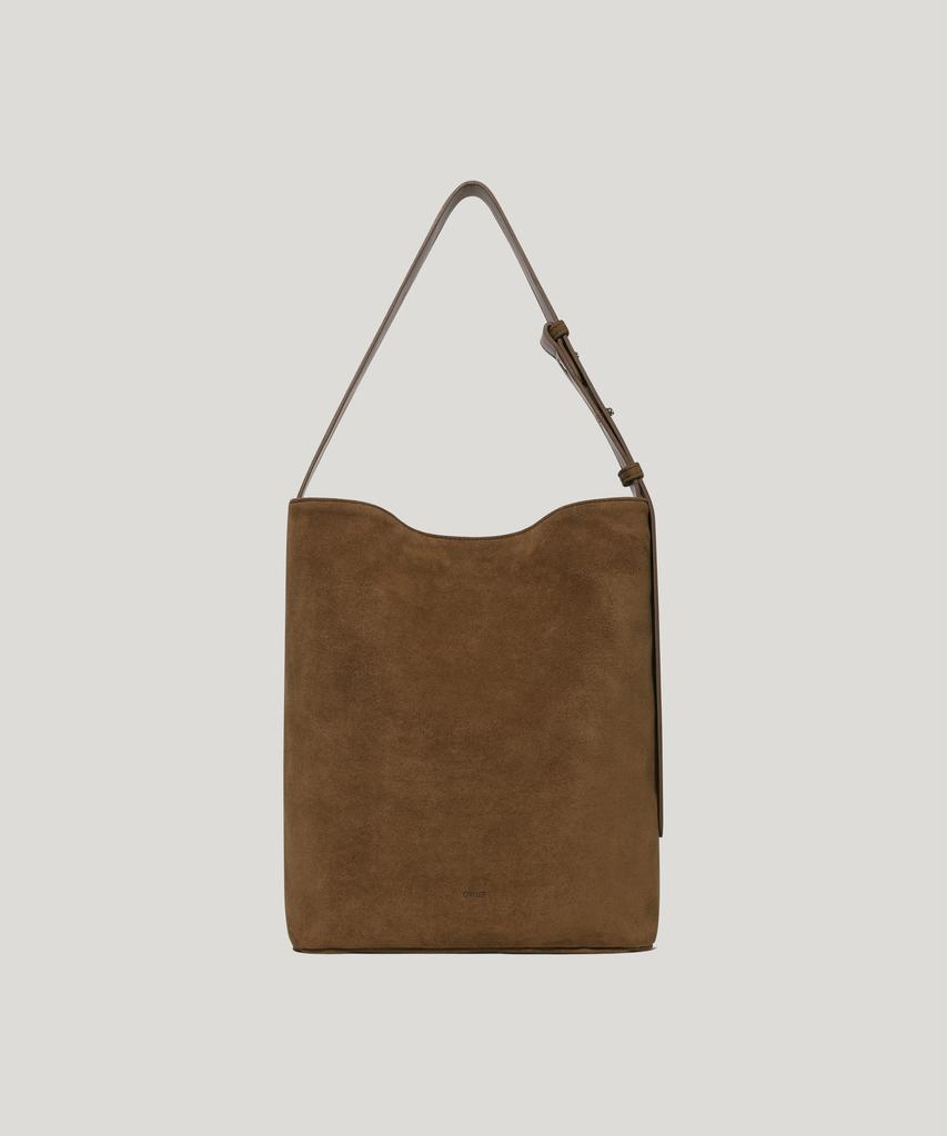 Ovhee Noah Suede Bucket Bag_Chestnut