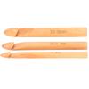 Bamboo Crochet Hook Handcrafted Knitting Needles Yarn Craft 20cm/7.9in Large Crochet HooksWhite