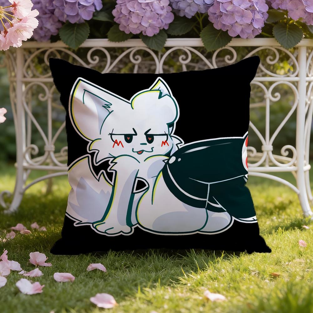 Cartoon F-Furry F-fandom Cushion Cover Home & Car Dual-Scene Pillow Cover: Reversible for Premium Comfort