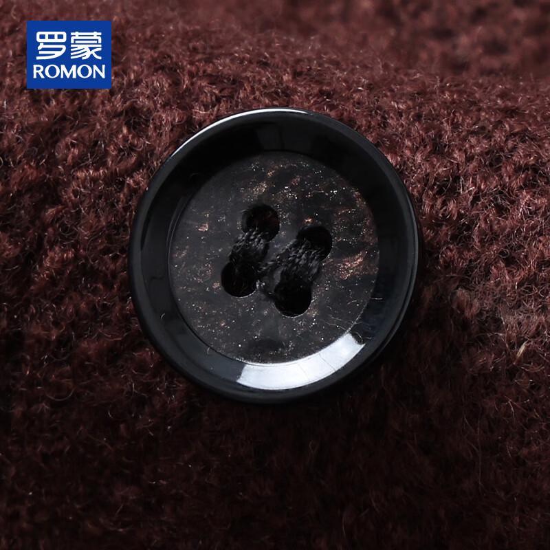 ROMON Men's Heavyweight 100% Pure Wool Cardigan Sweater