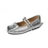 Strictly Selected French Retro Square Head Versatile Word with Mary Jane Shoes Temperament Shallow Mouth Bow Inner Height Increase Single Shoes Women