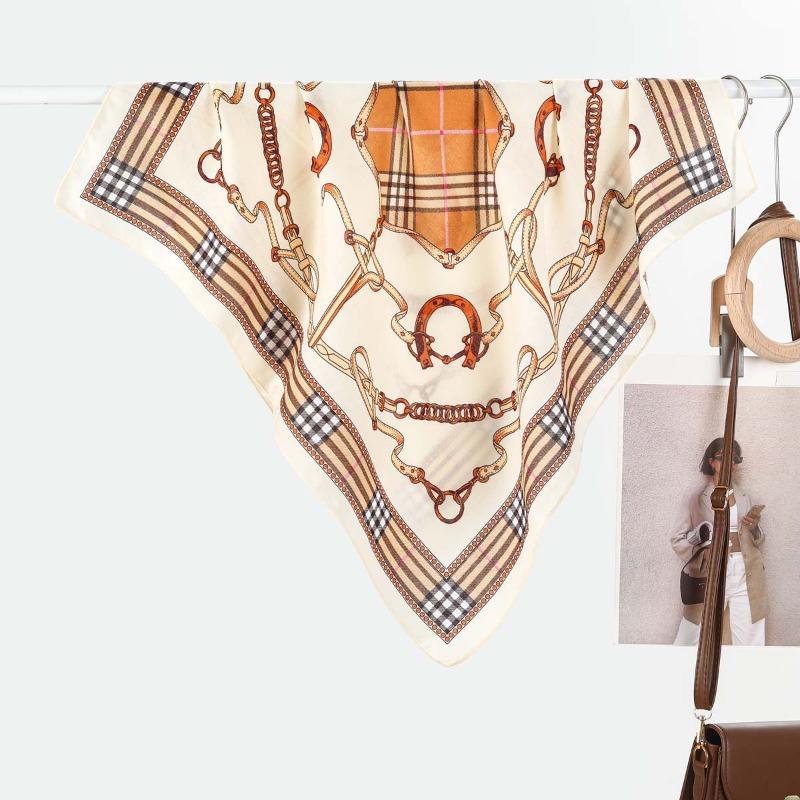 New herringbone pattern small square scarf femininity versatile decorative professional small square scarf autumn and winter warm scarf batch