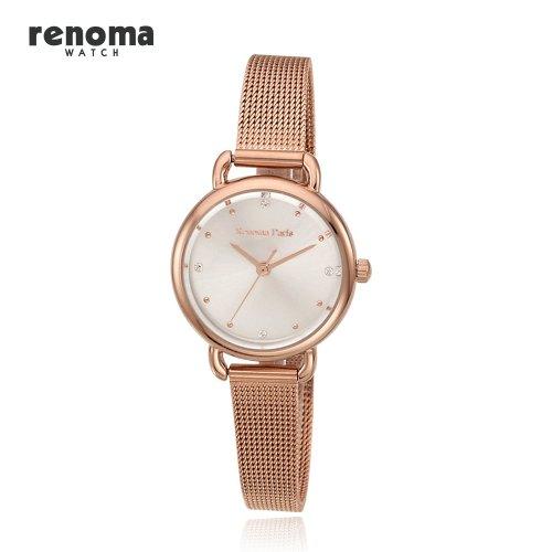 [RENOMA WATCH] RENOMA WATCH Women s Mesh Band Watch Rose Gold RE585RG none