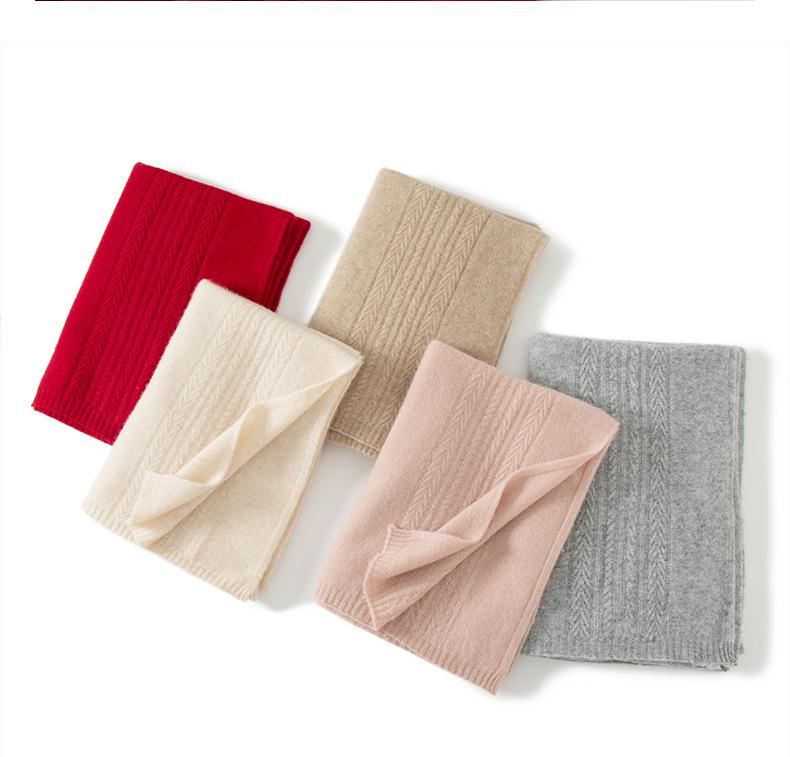 Women's 100% Pure Cashmere Scarf - Warm, Thickened, New Autumn/Winter Style