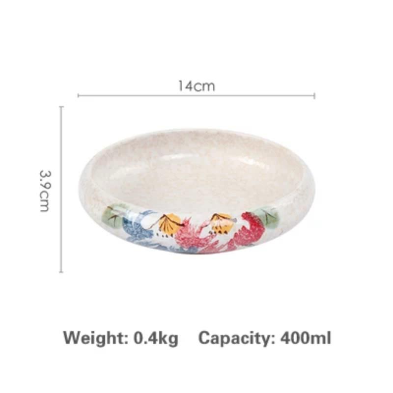 14cm  sell Creative retro ceramic sushi dishes tray Sauce Chili pepper snacks small dishes gold plates set dinner dishes sets