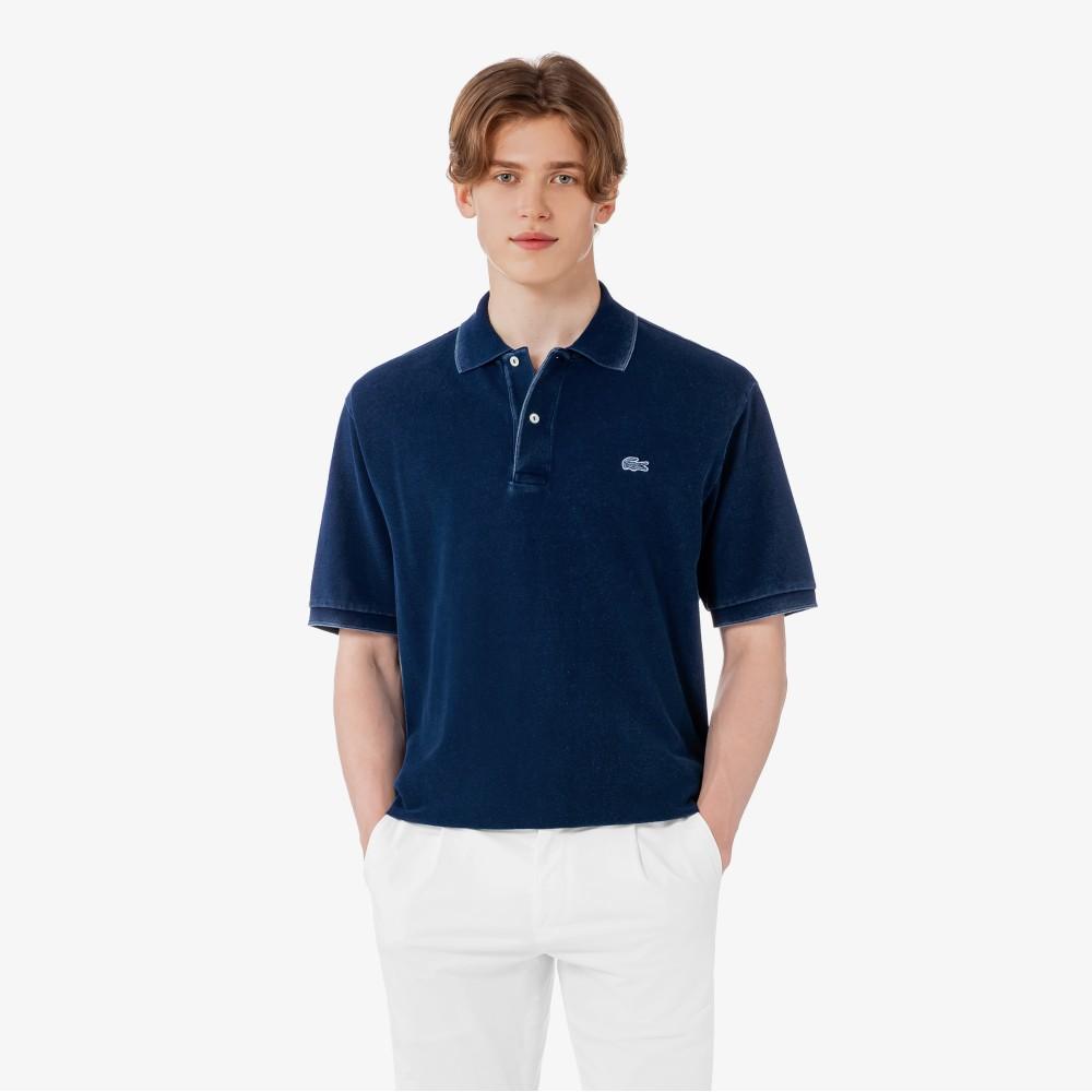 [Lacoste] Men's JP Indigo Short-Sleeved Polo Shirt PH9428-56G2GF