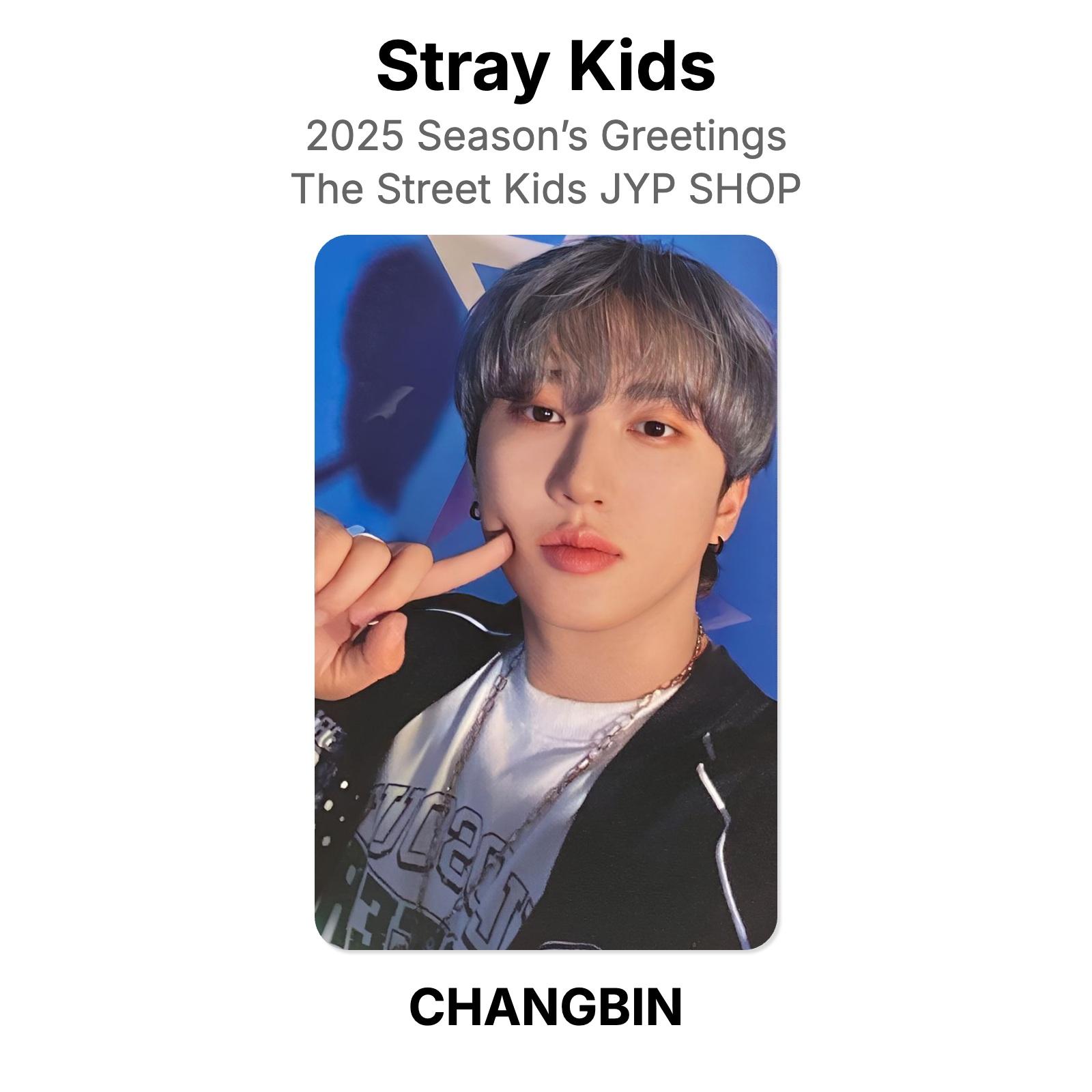 Stray Kids 2025 Season’s Greetings The Street Kids JYP SHOP Official Photocard CHANGBIN