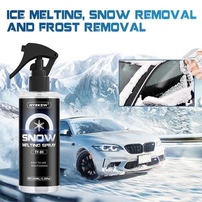 Ryekew Car Windshield Defroster: Quick Snow Melting & Ice Removal Agent for Refrigerators & Freezers