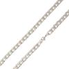 European & American Fashion Hip Hop Necklace Bracelet: Six-Sided Grind, Light Luxury Stainless Steel Plain Chain