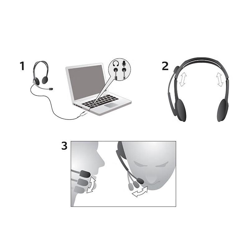 Logitech H110 Stereo Wired Office Headset (CN version)