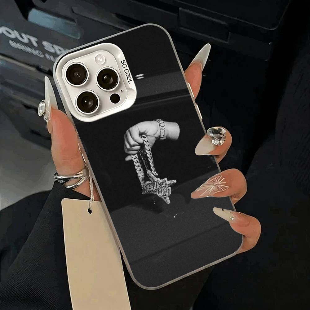 Rapper-Clarent Phone Case For iPhone 17,16,15,14,13,12,11 Plus,Pro Max,XS,white silver phone case