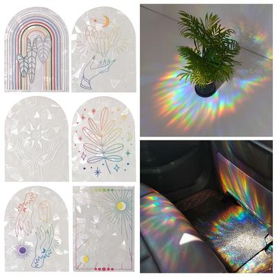 Prism Self-adhesive Electrostatic Window Stickers Suncatcher Sticker Glass Stickers Wall Decal