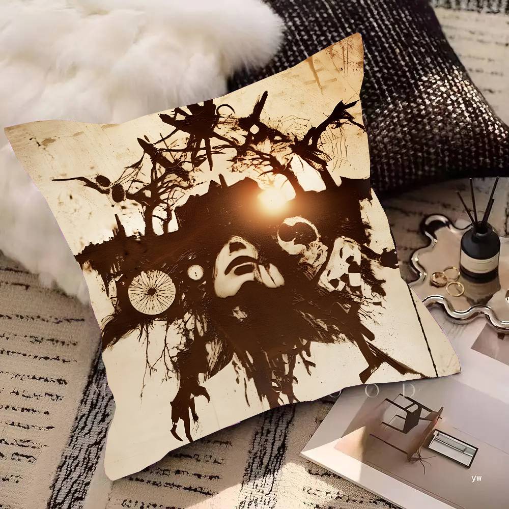 Resident-Evil 8 Village Game Pillow Case Square Pillow Bedroom Sofa Leisure Comfort Cushion Car Living Room Home Decoration