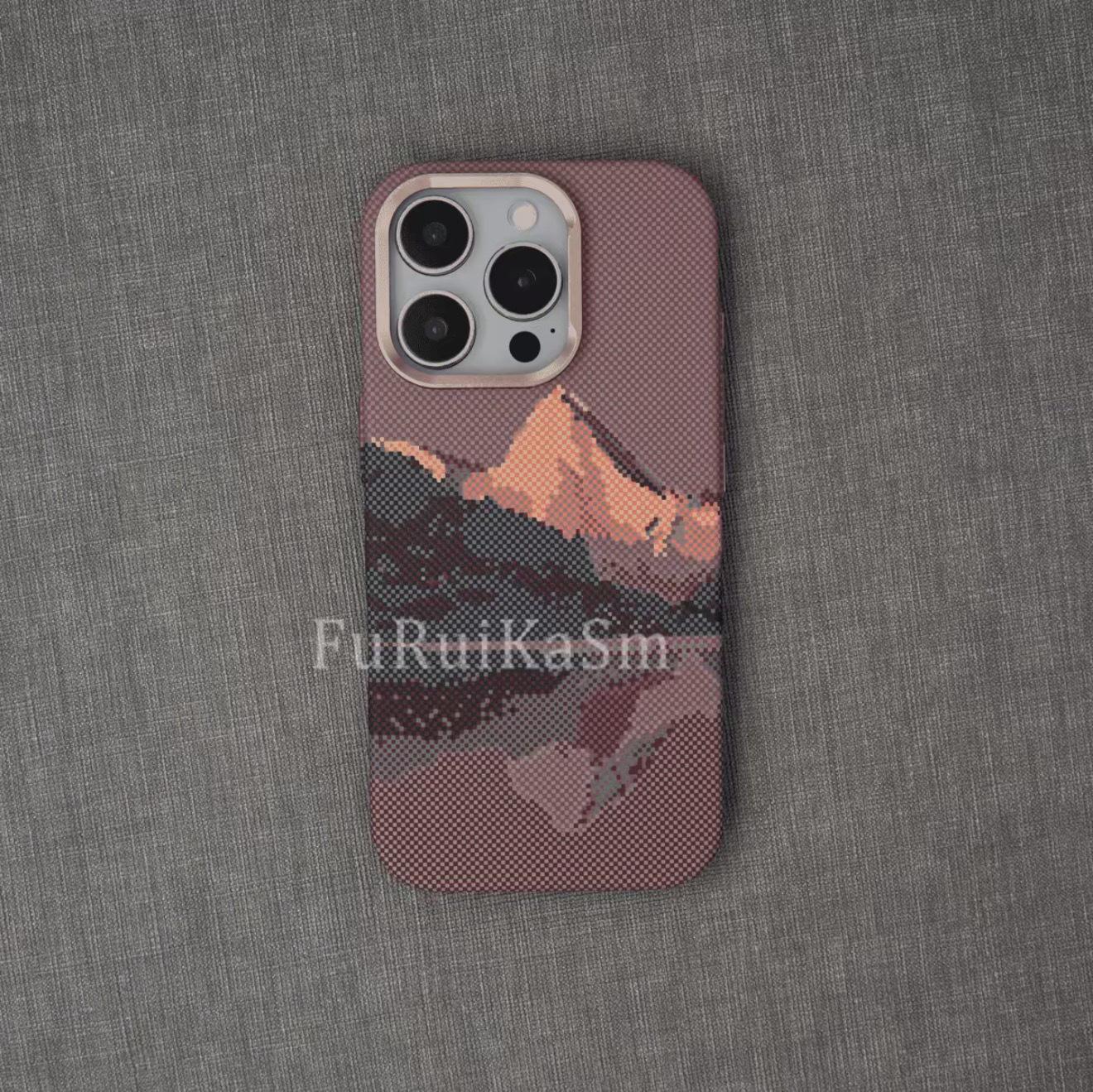 

Sunset Moonrise Kevlar Magnetic Case for iPhone 17 Pro Max - Drop-proof, Hard Shell, Skin Feel 15 PRO